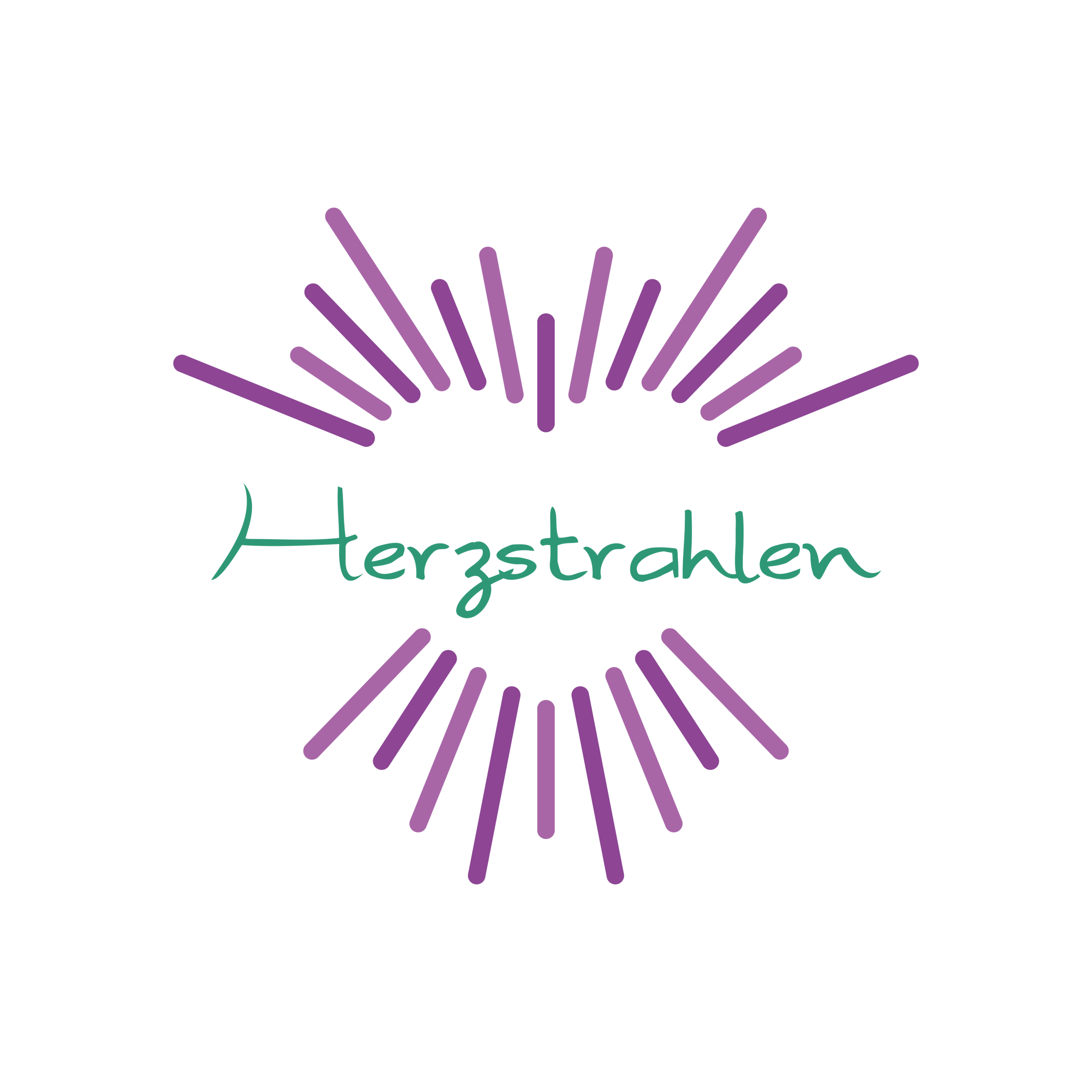 Logo Herzstrahlen Praxis für Psychotherapie und Traumatherapie von Astrid Luise Weinhofer